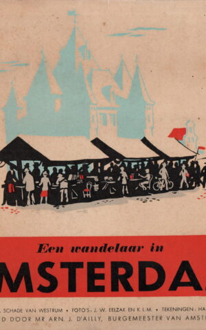 Een wandelaar in Amsterdam